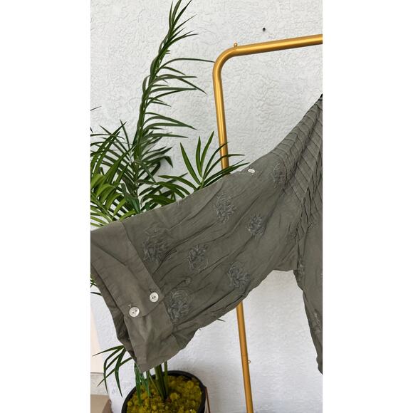 NWT Anthropology by Kyla Seo Holly Shirt - Soft Sage, Size Small - Picture 7 of 13